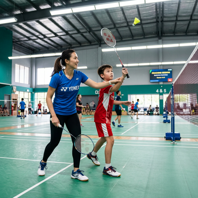 Professional badminton coaching at MABC Sports Academy in East Brunswick NJ